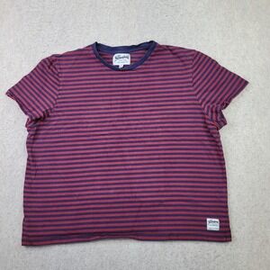 The Stronghold LA T-Shirt Mens 3XL Red Blue Striped Short Sleeve Los Angeles